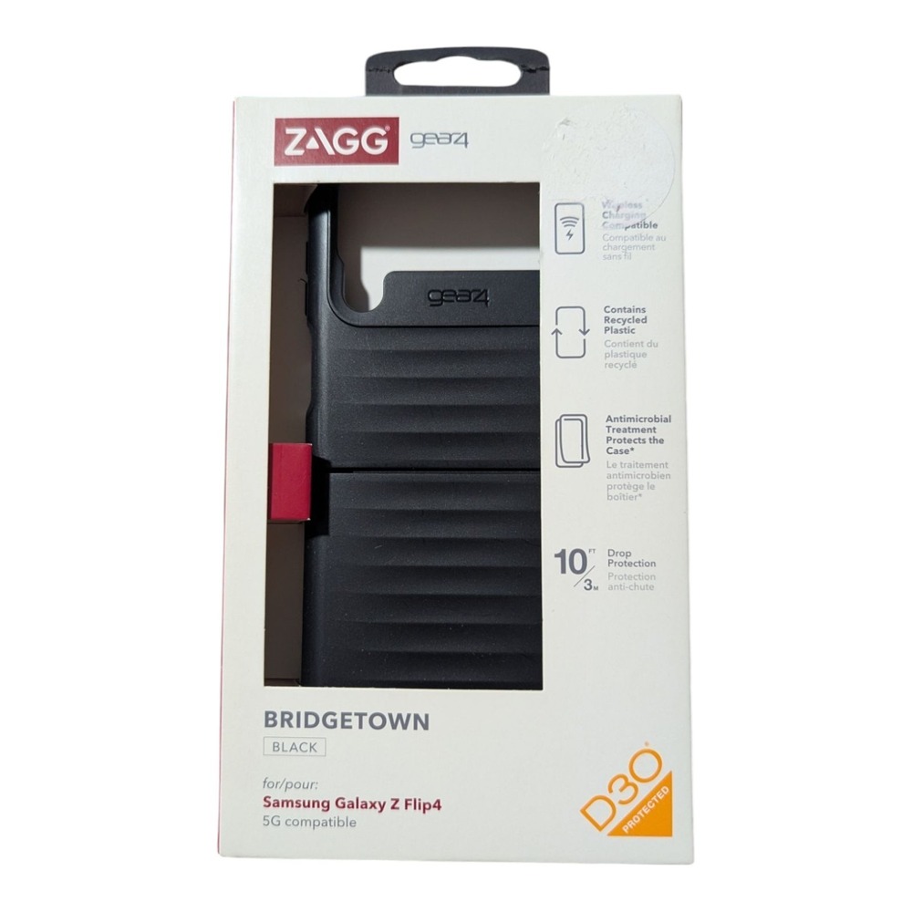 B4. Zagg Bridgetown Slim Case‎ for Samsung Galaxy Z Flip4 - Black